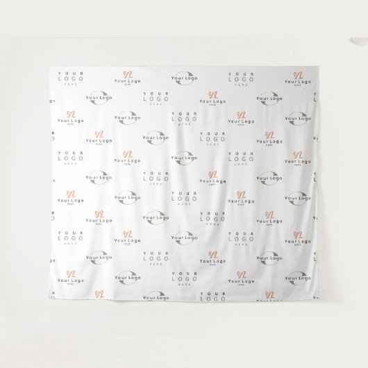 Witte Aangepaste Drie BedrijfsAchtergrond van de L Wandkleed (Voorkant (horizontaal))