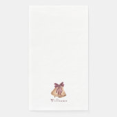 Witte Aangepaste Kerstklokken Vakantie Servet (Voorkant)