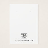 Witte aangepaste logo om het even welke kleur die  visitekaartje (Voorkant)