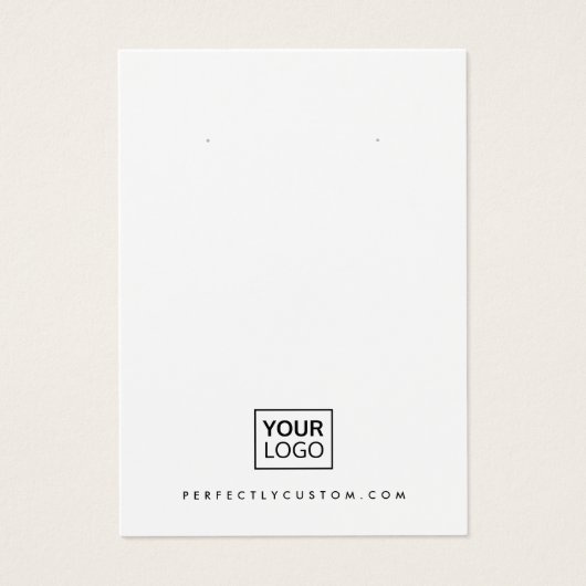 Witte aangepaste logo om het even welke kleur die  visitekaartje (Voorkant)