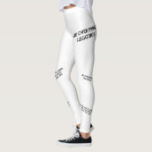Witte Aangepaste Ontwerp Leggings (Links)