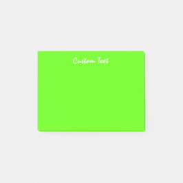 Witte aangepaste tekst | Vibrant Green Post-it® Notes