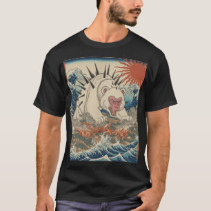 Witte Aap Tsunami met Prikkels T-shirt