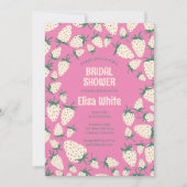 Witte Aardbei Pineberry CUSTOM Vrijgezellenfeest Kaart (Voorkant)