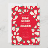 Witte Aardbei Pineberry CUSTOM Vrijgezellenfeest Kaart (Voorkant)