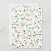Witte Aardbei Pineberry CUSTOM Vrijgezellenfeest Kaart (Achterkant)