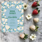 Witte Aardbei Pineberry CUSTOM Vrijgezellenfeest Kaart