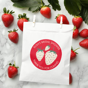 Witte Aardbei Pineberry VRIJGEZELLENFEEST Custom Bedankzakje