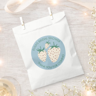 Witte Aardbei Pineberry VRIJGEZELLENFEEST Custom Bedankzakje