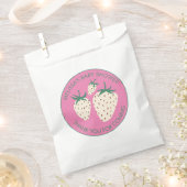 Witte Aardbei Schattige Pineberry BABY SHOWER Cust Bedankzakje (Geknipt)