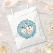 Witte Aardbei Schattige Pineberry BABY SHOWER Cust Bedankzakje (Geknipt)