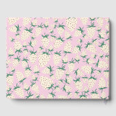 Witte Aardbei Schattige Pineberry CUSTOM BABY SHOW Gastenboek (Achterkant)