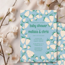 Witte Aardbei Schattige Pineberry CUSTOM BABY SHOW