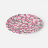 Witte Aardbei Schattige Pineberry CUSTOM BABY SHOW Papieren Bordje (Gekanteld)