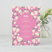 Witte Aardbei Schattigee Pineberry HAND GETEKEND C Menu (Staand voorkant)