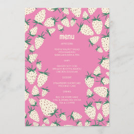 Witte Aardbei Schattigee Pineberry HAND GETEKEND C Menu