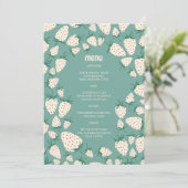 Witte Aardbei Schattigee Pineberry HAND GETEKEND C Menu (Staand voorkant)