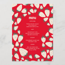 Witte Aardbei Schattigee Pineberry HAND GETEKEND C Menu