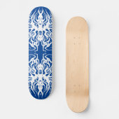 Witte Abstract Gebroken Hart Tribal Design Persoonlijk Skateboard (Voorkant)