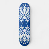 Witte Abstract Gebroken Hart Tribal Design Persoonlijk Skateboard (Voorkant)