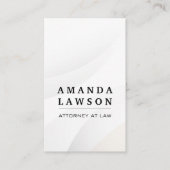 Witte Abstracte achtergrond Visitekaartje (Voorkant)