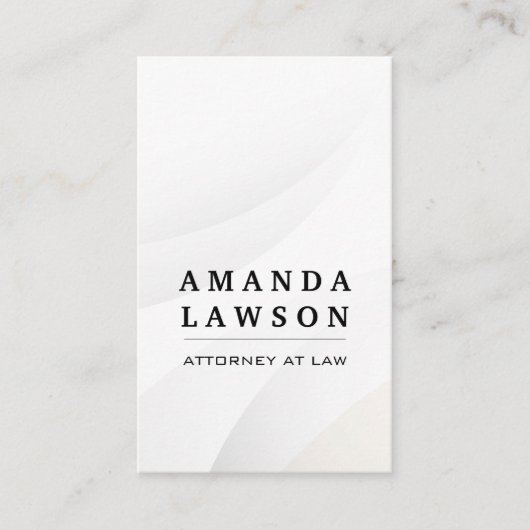 Witte Abstracte achtergrond Visitekaartje (Voorkant)