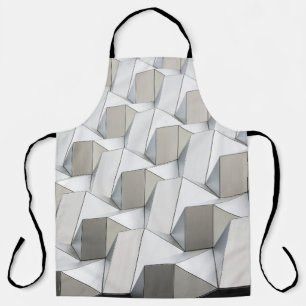 Witte abstracte geometrische illustratie schort