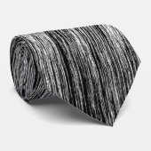 Witte abstracte lijnen stropdas (Opgerold)