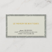 Witte Abstracte lijnen Visitekaartje (Achterkant)