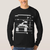 Witte Abstracte metrokaart MCM-geïnspireerd Labyri T-shirt (Voorkant)