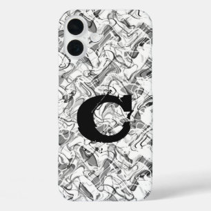 Witte Abstracte Rook Grunge Jongens Hoesje