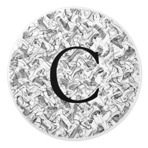 Witte Abstracte Rook Stedelijk Slaapkamer Decorati Keramische Knop