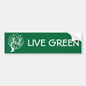 Witte Abstracte structuur Bumpersticker (Voorkant)