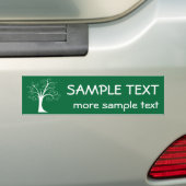 Witte Abstracte structuur Bumpersticker (Op auto)