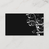 Witte Abstracte Vintage Visitekaartje (Achterkant)