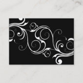 Witte Abstracte Vintage Visitekaartje (Achterkant)