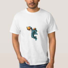 Witte achtergrond astronaut t-shirt