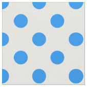 Witte achtergrond Blauwe stippen Stof (Close Up)