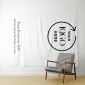 Witte achtergrond – Custom Business Logo Design Wandkleed (In Situ (horizontaal))