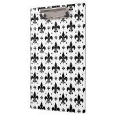 Witte Achtergrond Fleur-de-lis Patroonontwerp Klembord (Links)