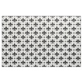 Witte Achtergrond Fleur-de-lis Patroonontwerp Stof (Fat Quarter)