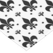 Witte Achtergrond Fleur-de-lis Patroonontwerp Tafelkleed (Gekanteld)