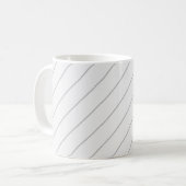 Witte achtergrond gestreepte patroon koffiemok (Voorkant links)