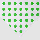 Witte achtergrond Groene Polka Dots Tissuepapier (Detail)