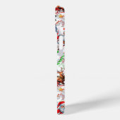 Witte Achtergrond Kerst Decoratiepatroon Case-Mate iPhone Case (Achterkant / Links)