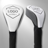 Witte Achtergrond Logo Zakelijke Promotie Golfheadcover