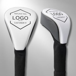 Witte Achtergrond Logo Zakelijke Promotie Golfheadcover