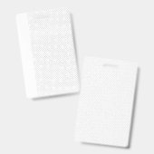 Witte achtergrond met een zich herhalend patroon v badge (Front & Back)