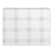 Witte achtergrond met een zich herhalend patroon v kalender (Hoes)