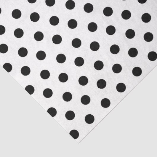Witte achtergrond met zwarte poolpunten tissuepapier (Detail)